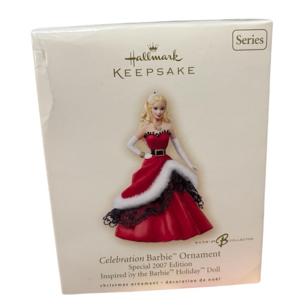 Barbie 2007 Hallmark Holiday Celebration Barbie Christmas Ornament